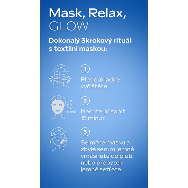 Exo Boost Kolagenová maska Modrý hořec a protěž alpská