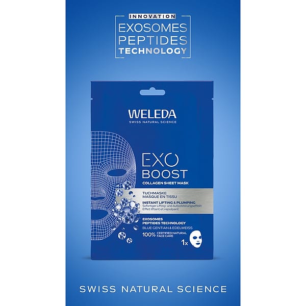Exo Boost Kolagénová maska Modrý horec