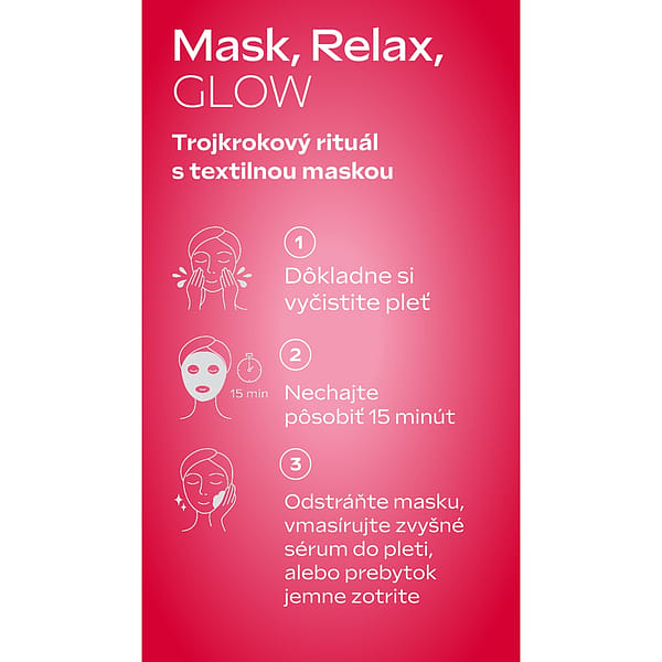 Exo Boost Spevňujúca maska Granátové jablko a Maca-peptidy