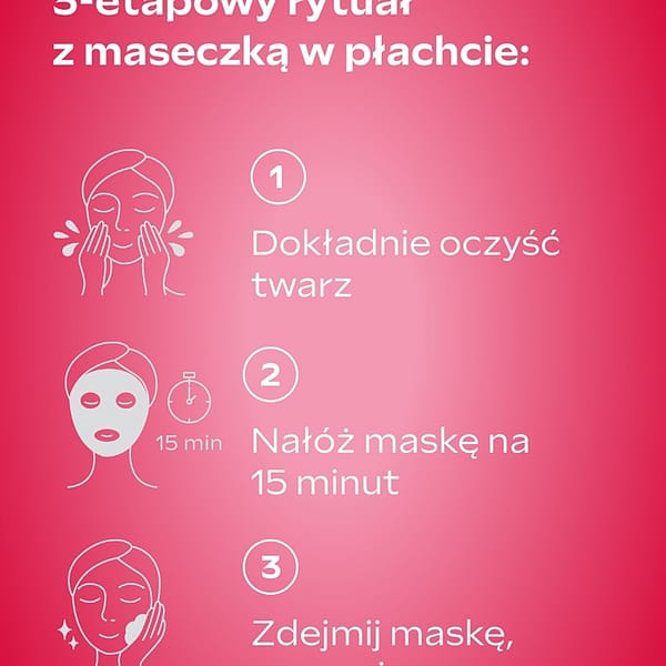 Exo Boost Glow maseczka w płachcie z granatem i peptydami maca