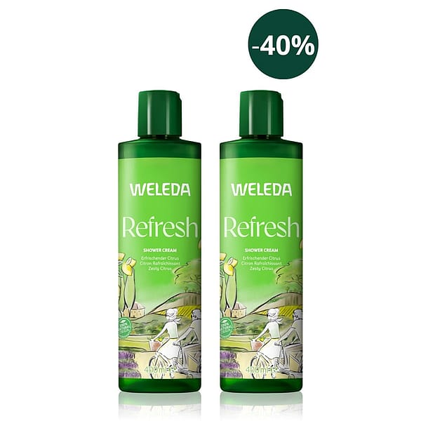 REFRESH sprchový krém – výhodné balení 2× 400 ml