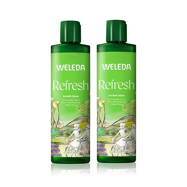 REFRESH sprchový krém – výhodné balení 2× 400 ml