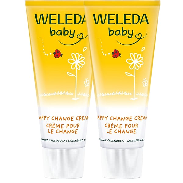 Two Calendula Nappy Change Cream 75ml tubes
