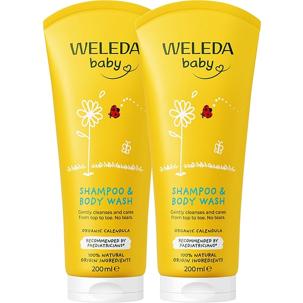 Two 200ml Calendula Shampoo and Bodywashes.
