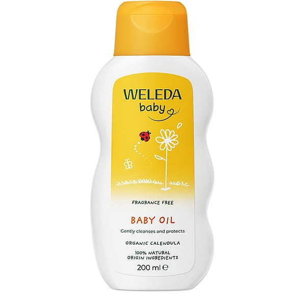 Calendula Baby Oil, Fragrance free