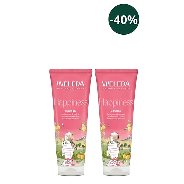 HAPPINESS sprchový gel – výhodné balení 2× 200 ml