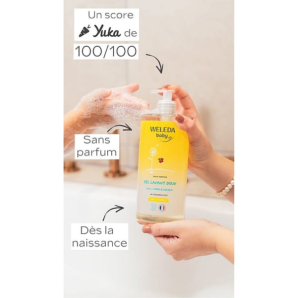 Gel lavant doux Calendula sans parfum