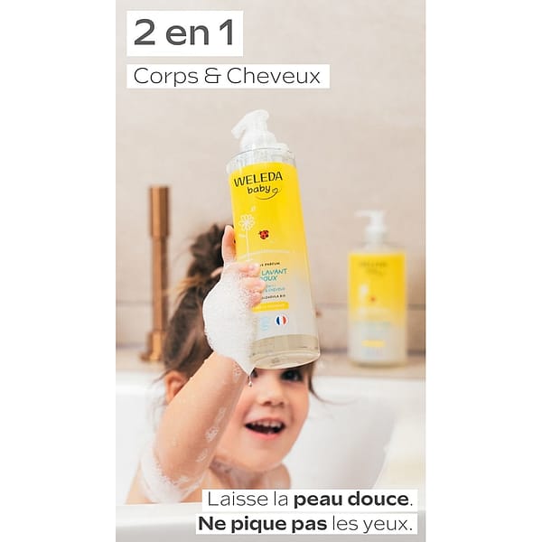Gel lavant doux Calendula sans parfum