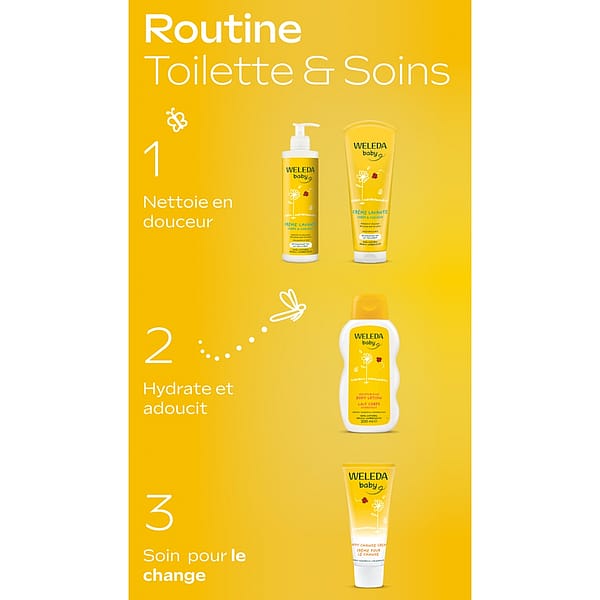 Crème lavante Corps et Cheveux au Calendula