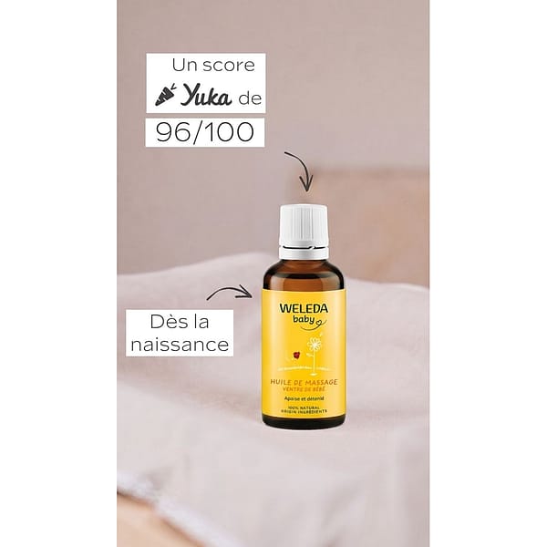 Huile de Massage Ventre de Bébé