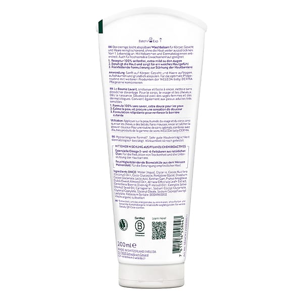Derma 3in1 Waschbalsam Weisse Malve