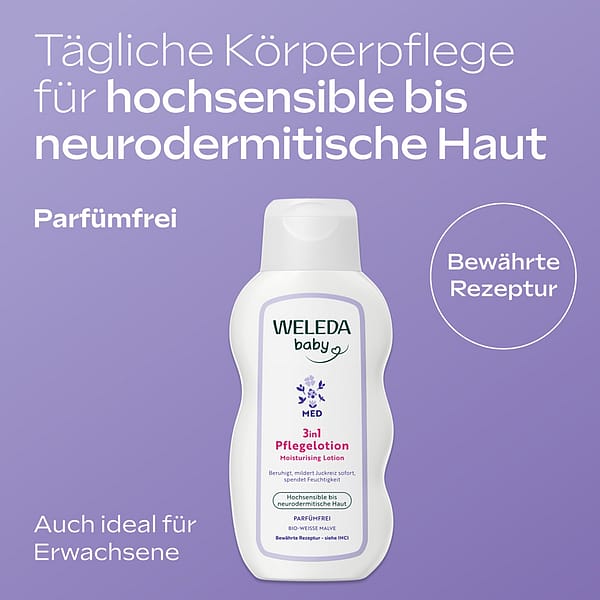 Derma 3in1 Pflegelotion Weisse Malve