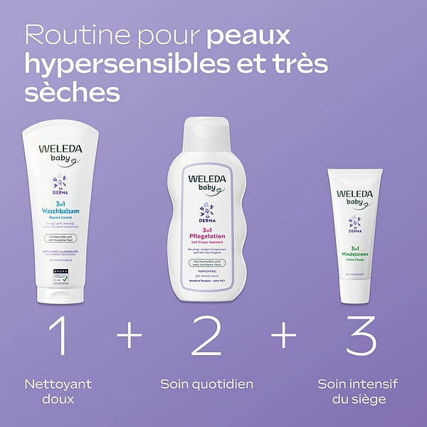 Derma 3 en 1 Crème Change Mauve Blanche