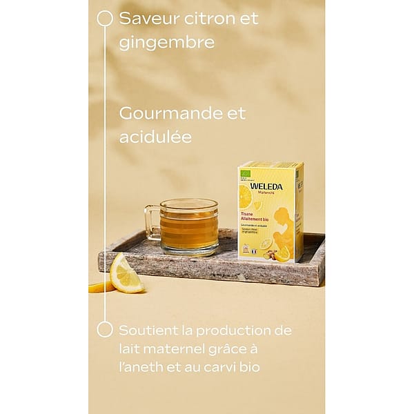 Tisane allaitement bio Citron Gingembre