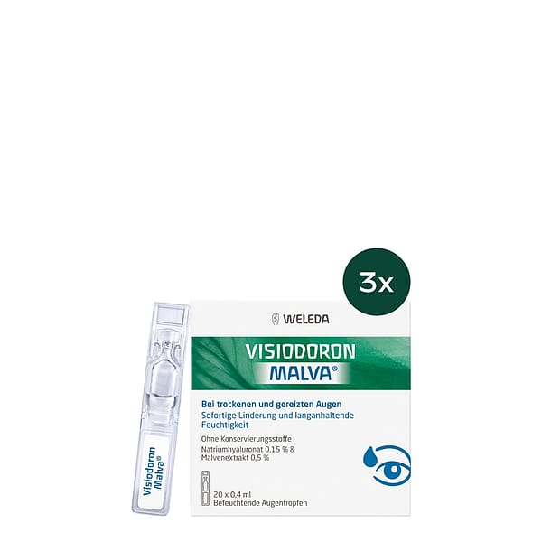 3x Visiodoron Malva® Augentropfen in Monodosen