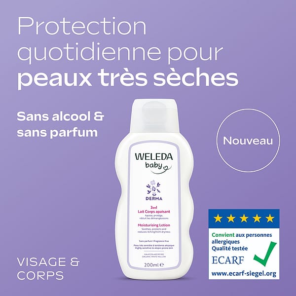 Lait Corps apaisant DERMA 3en1