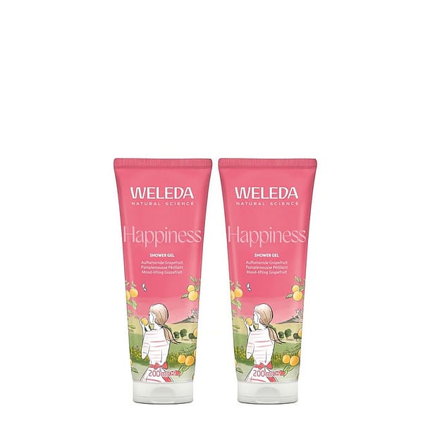 HAPPINESS sprchový gel – výhodné balení 2× 200 ml