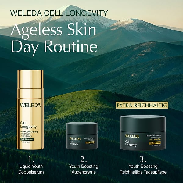 Cell Longevity Super Anti-Aging Ageless Skin Day Routine