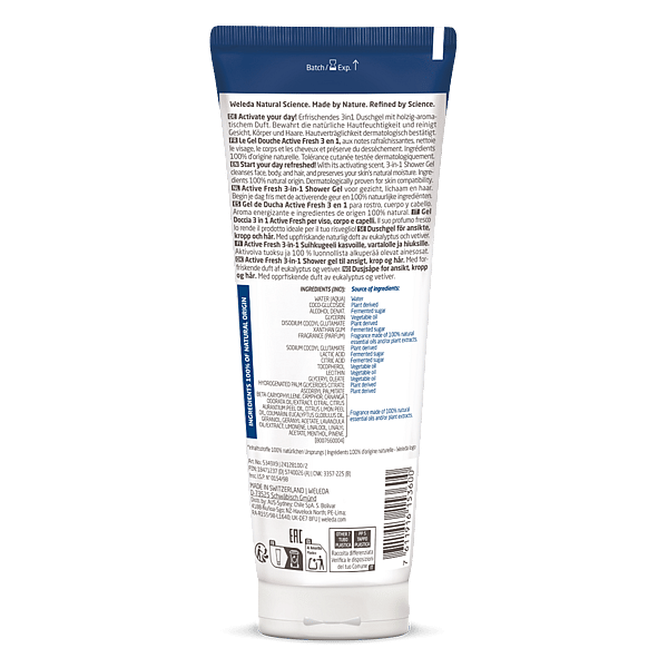 Gel Douche Men 3in1 Active Fresh pour Homme