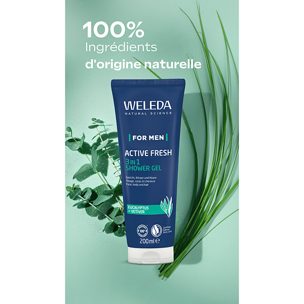 Gel Douche Men 3in1 Active Fresh pour Homme