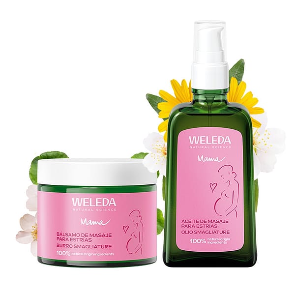 Pack Aceite y Bálsamo para masaje de estrías (50% dto en bálsamo)