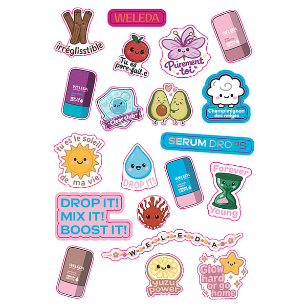 Coffret trio SERUM DROPS - Stickers offerts