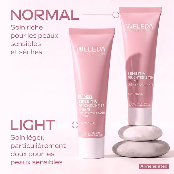 Crème Hydratante Sensitive Légère Amande