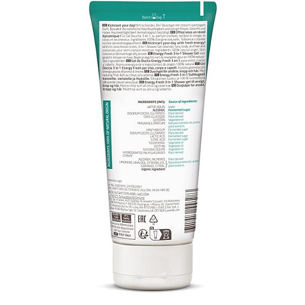 Gel Douche Men 3in1 Energy Fresh pour Homme