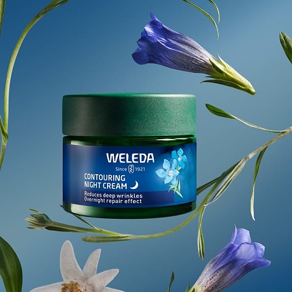 Crema de Noche Redensificante de Genciana Azul y Edelweiss