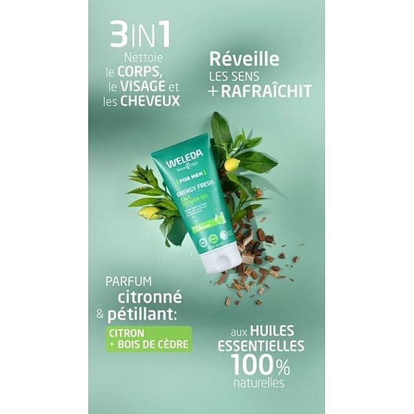 Duo Gel Douche 3 en 1 Energy Fresh - Weleda 2