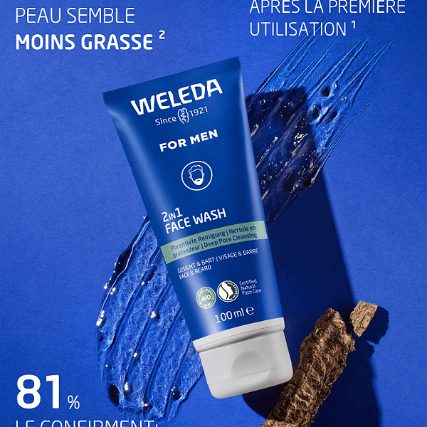 Gel nettoyant visage 2en1