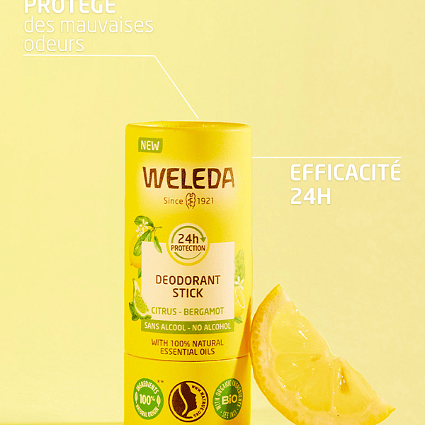 Déodorant solide 24H Citrus Bergamote