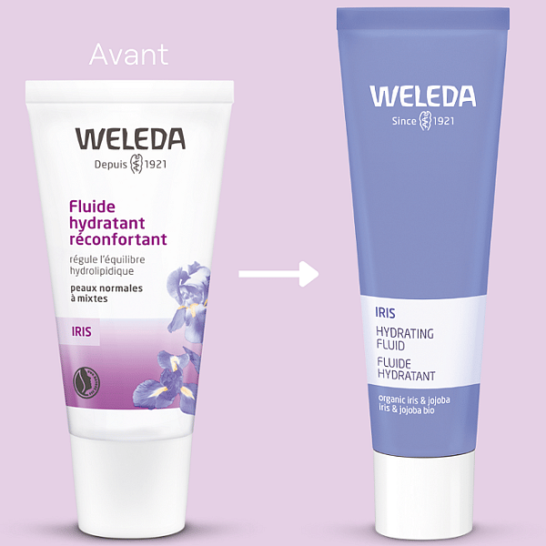 Fluide hydratant à l'Iris