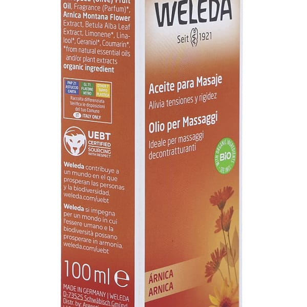 Aceite para Masaje con Árnica