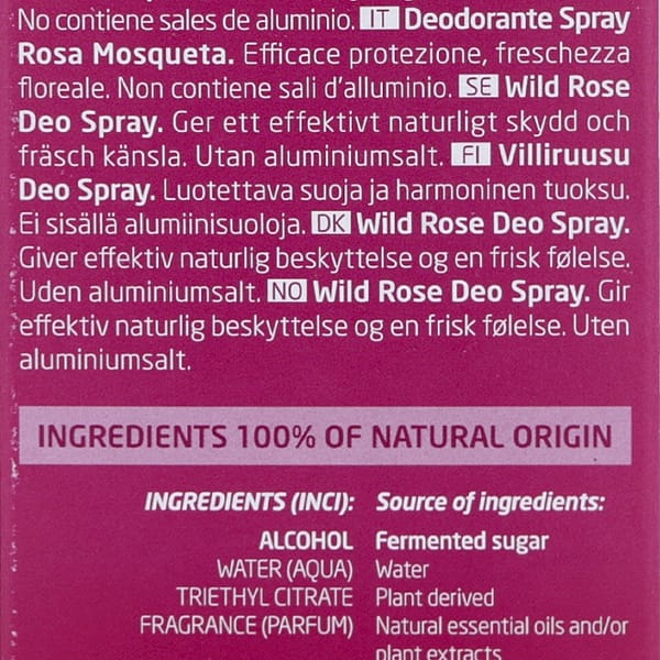 Desodorante Spray de Rosa