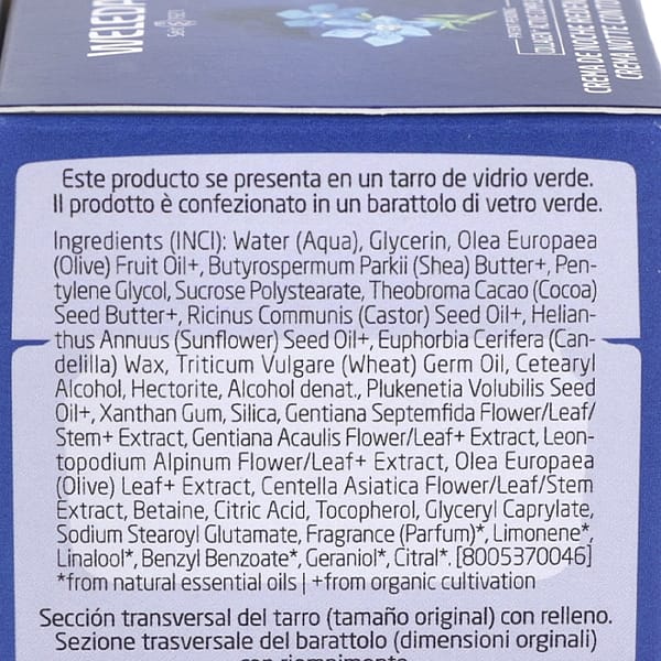 Crema de Día Redensificante de Genciana Azul y Edelweiss