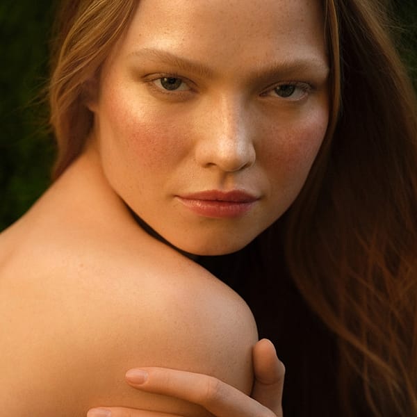 Closeup young woman