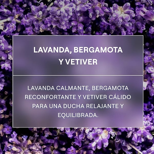 ingredientes naturales gel de ducha de lavanda relax de weleda 400ml