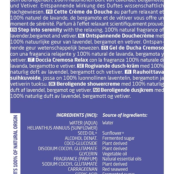 Gel de ducha cremoso Lavanda