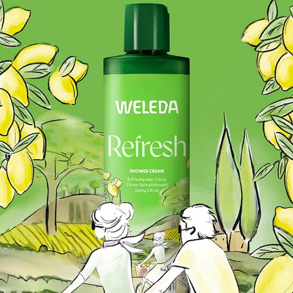 gel de ducha de citrus refresh de weleda 400ml