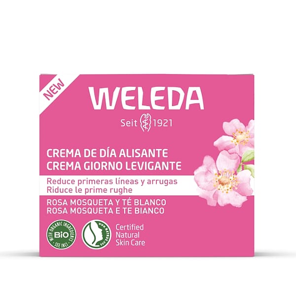Crema de Día Alisante de Rosa Mosqueta y Té Blanco
