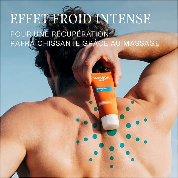 Bénéfices du gel cryo. Effet froid intense pour une récupération rafraîchissante grâce au massage.