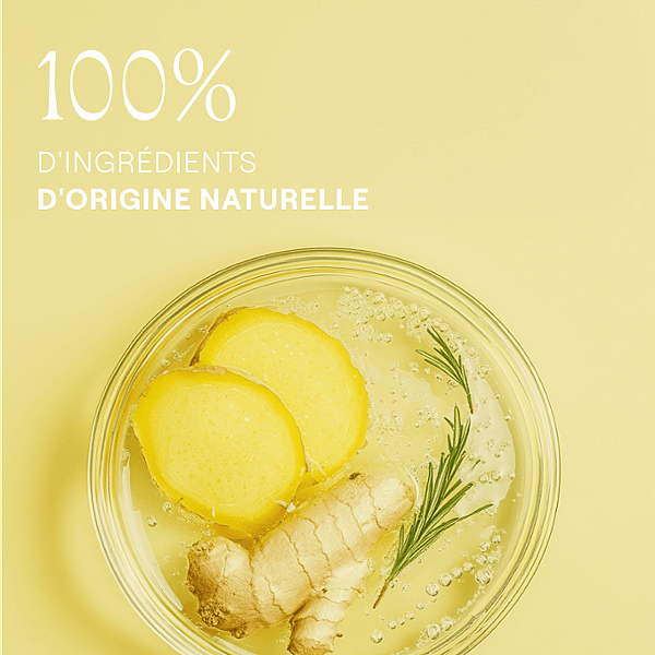 Gingembre. 100% d'ingrédients d'origine naturelle.