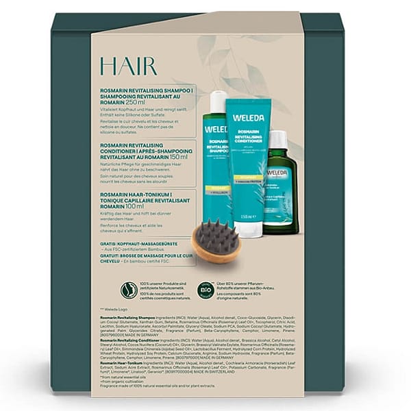Revitalising Haircare – Geschenkset Hair mit Kopfhaut-Massagebürste
