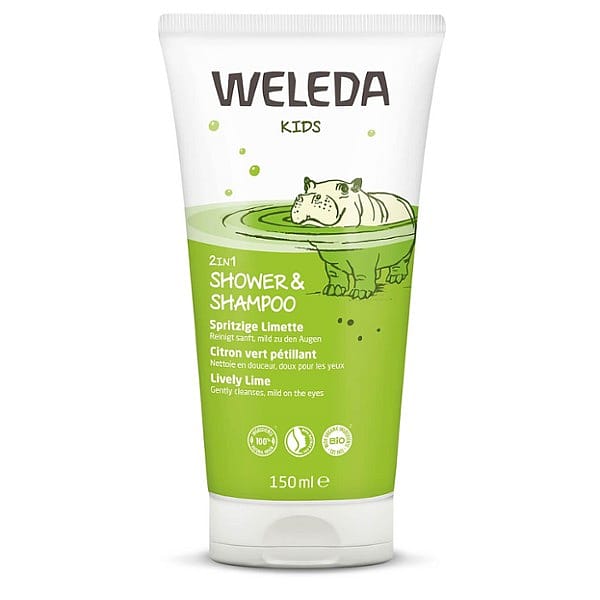 Kids 2in1 Shower & Shampoo Spritzige Limette