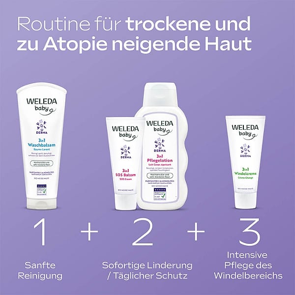 Derma 3in1 Waschbalsam Weisse Malve
