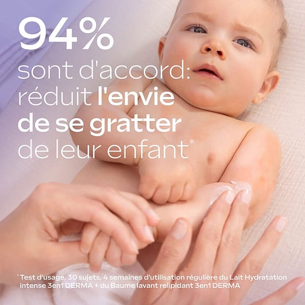 Derma 3 en 1 Lait Corps Apaisant Mauve Blanche