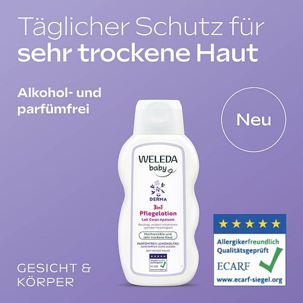 Derma 3in1 Pflegelotion Weisse Malve
