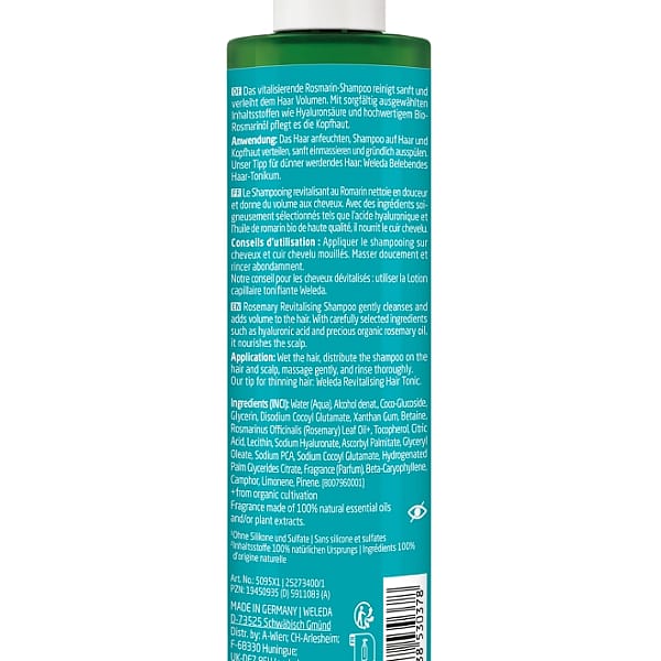 Champú Revitalizante de Romero 250ml