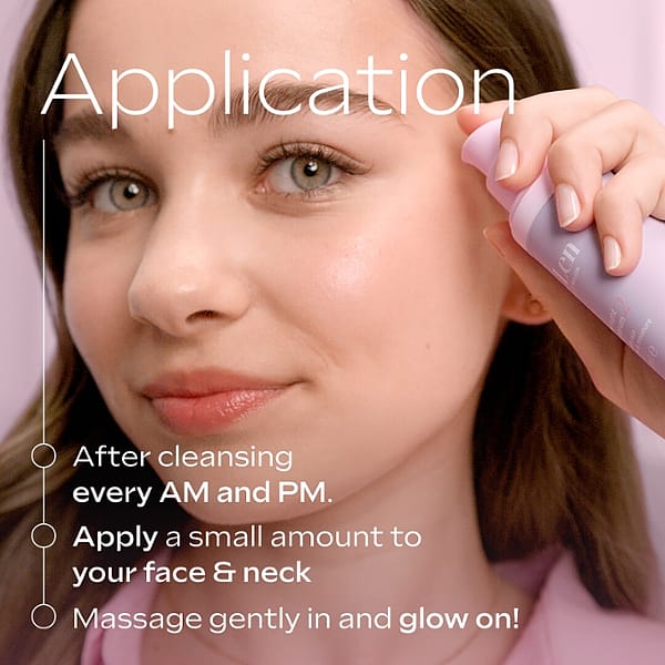 minLen Glow Right Face Serum av Madeleine x Weleda